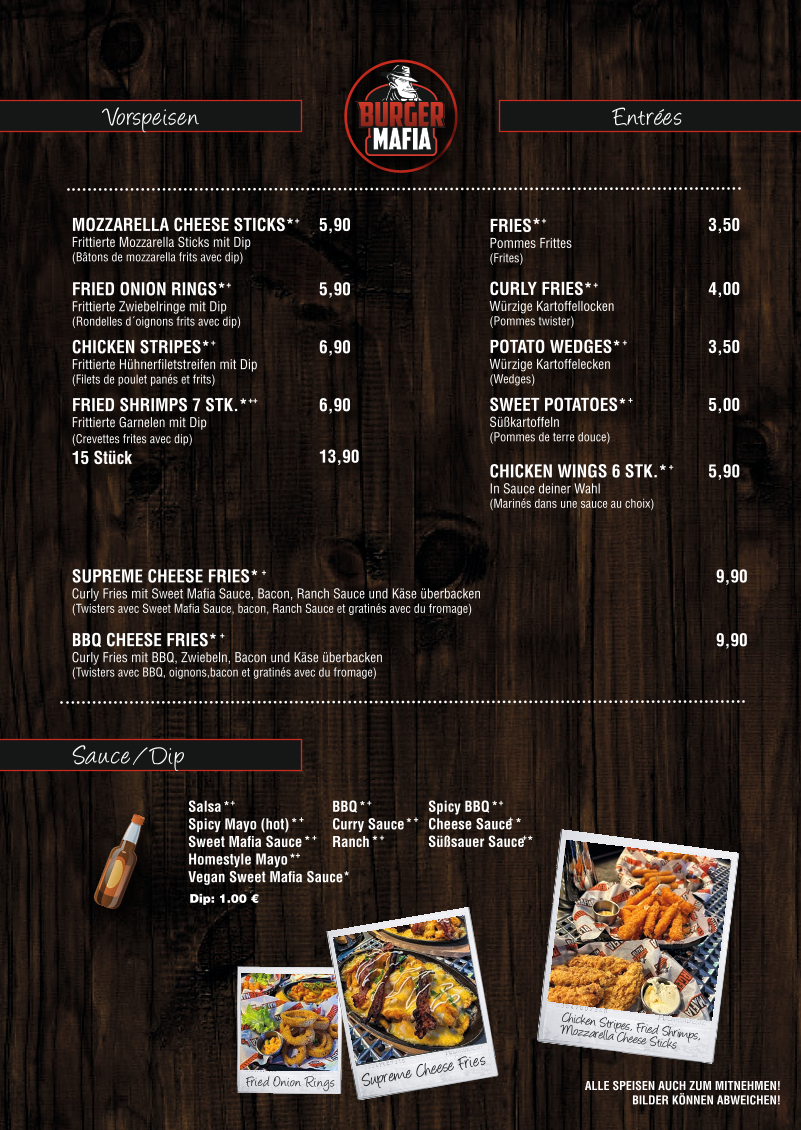Menu Burger Mafia - Saarbrucken-3